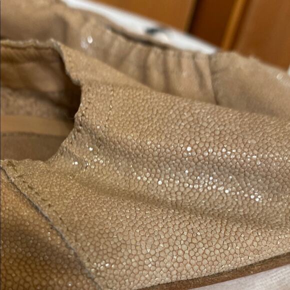 Narciso Rodriguez Snake Leather Pale Pink Tan Open Toe Ballet Flats - 9 W/ Bag - Picture 13 of 13